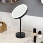 Sminkspegel p fot | 5x frstoring | LED-belysning | Poppy