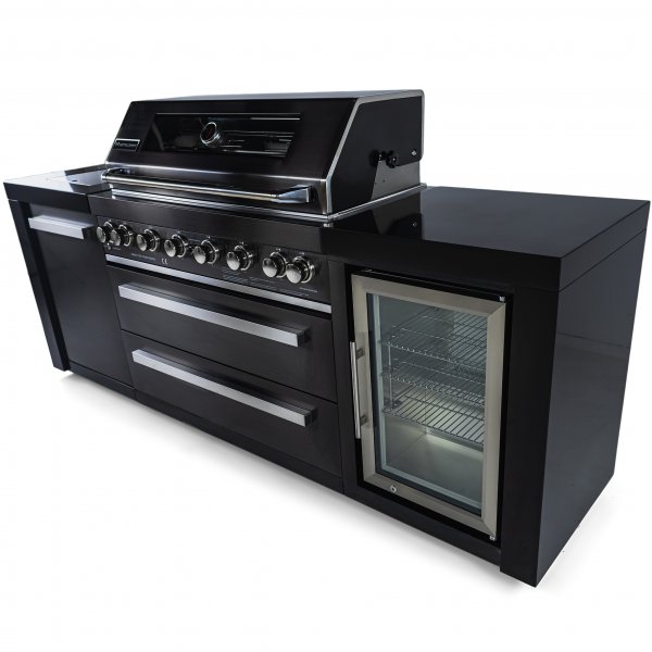 Stor lyxig gasolgrill/utek�k med varmluftsfunktion | Austin Blackline - FYNDVARA