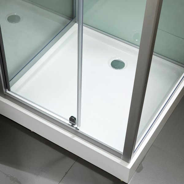 Duschkabin med akrylkar och takdusch Duschkabin med akrylkar och takdusch