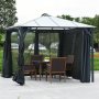 Premium paviljong 3x3m med tak i kanalplast