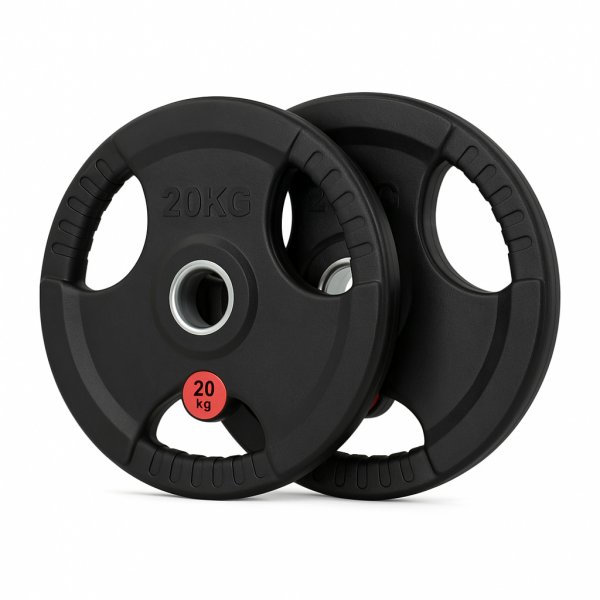 Viktskivor 2x20 kg (40 kg)  50 mm gummikldda vikter