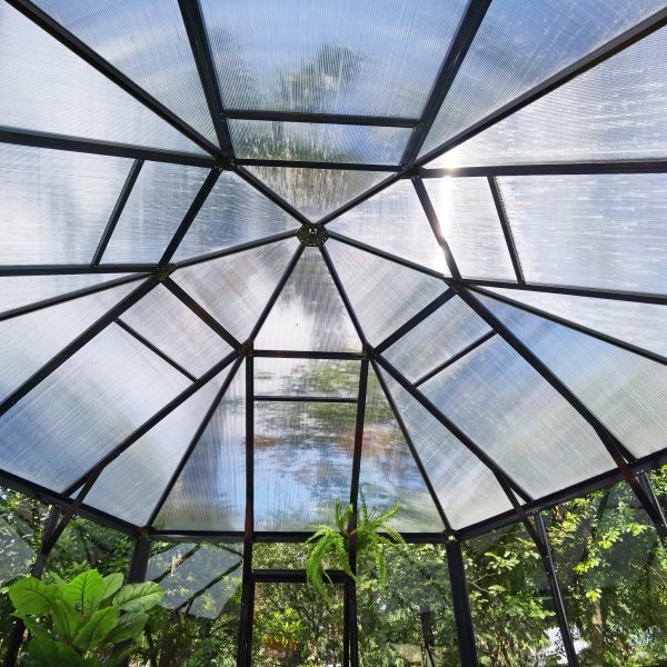 Orangeri och lusthus 12,6m² | Sexkantigt växthus | 4mm säkerhetsglas Orangeri och lusthus 12,6m² | Sexkantigt växthus | 4mm säkerhetsglas