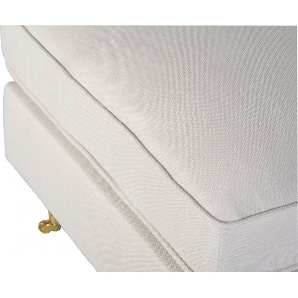 Howard fotpall | Kallskum, m�ssingshjul & bj�rkstomme | Watford Deluxe Beige