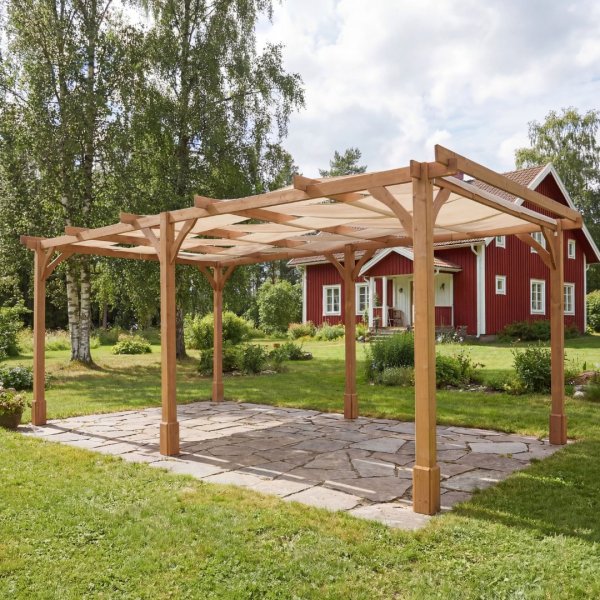 Pergola tr� | 6x3 m | Furu