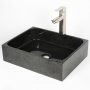 Tvttstll 45x35cm | Svart natursten | Unika skiftningar