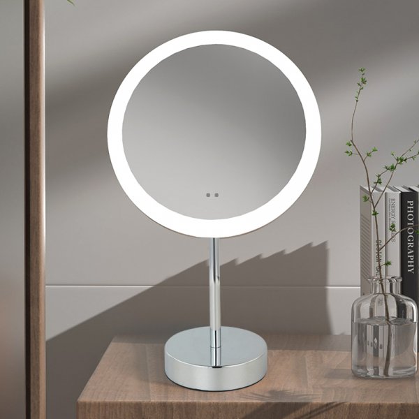Sminkspegel p fot | 7x frstoring | LED-belysning | Penny