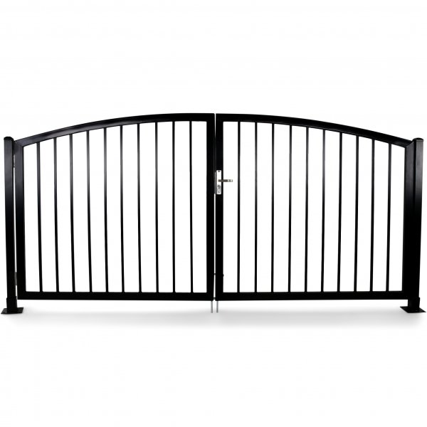 Smidesgrind med välvd topp | Dubbelgrind Smidesgrind med välvd topp | Dubbelgrind