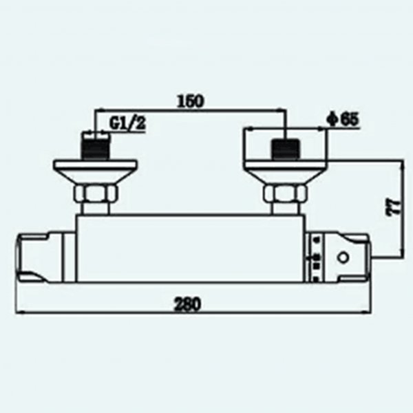 Duschset termostadblandare 150 cc | Krom | FD-3004A
