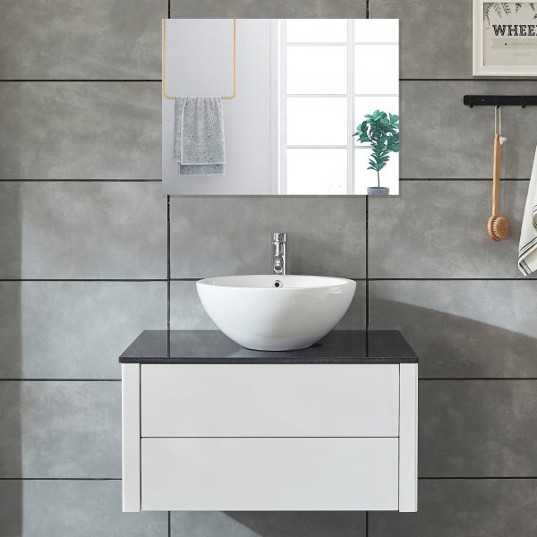 Kommod | Komplett paket med tv�ttst�ll & badrumsspegel