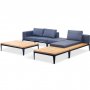 Loungegrupp fr trdgrden | Teak och aluminium | Lyfco Bjrkskr
