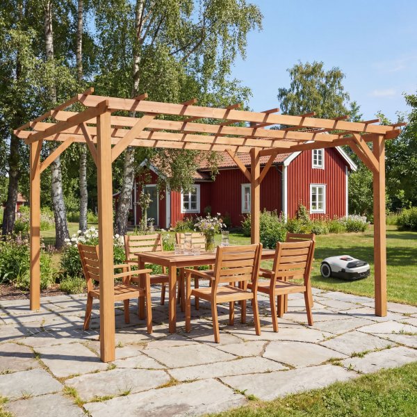 Pergola tr� | 4x3m | Furu