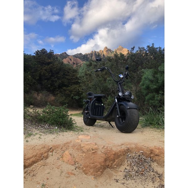 Elscooter 1500W | 60V 12Ah batteri | 45 km/h | Moped klass 1