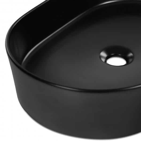 Ovalt handfat 50x34cm | Fristående | Mattsvart design Ovalt handfat 50x34cm | Fristående | Mattsvart design