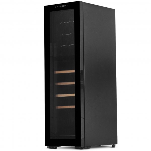 Vinkyl 27 flaskor | 2 kylzoner | Tystgående | Svart Vinkyl 27 flaskor | 2 kylzoner | Tystgående | Svart