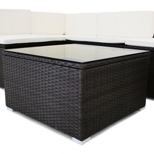 Stor loungegrupp utembler | Smart inbyggd frvaring | Konstrotting