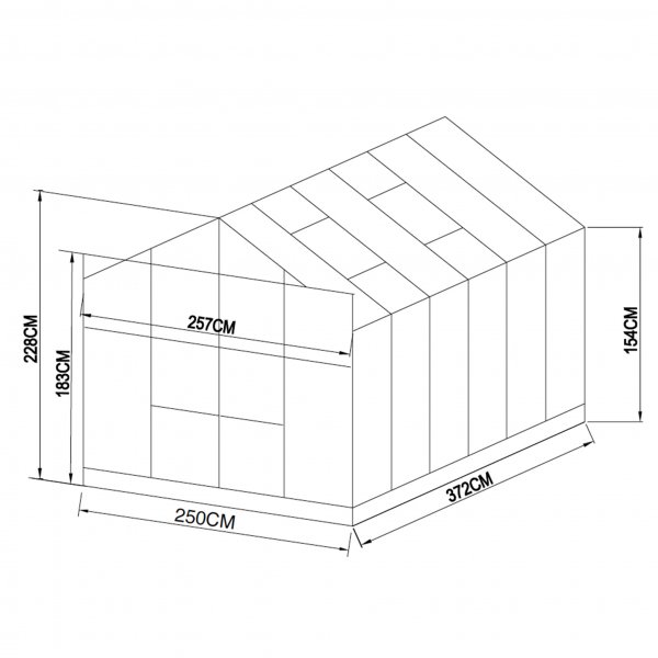 Vxthus 9,6 m | 4mm skerhetsglas | 5 rs stormgaranti