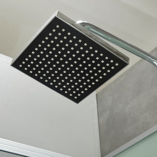 Duschkabin med akrylkar och takdusch Duschkabin med akrylkar och takdusch