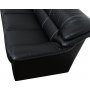 3-sitssoffa Svart | Konstl�der & eukalyptustr� | Dominic