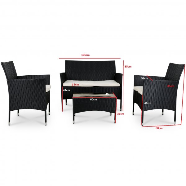 Litet loungeset för balkong | Lyfco Fjällbacka Litet loungeset för balkong | Lyfco Fjällbacka