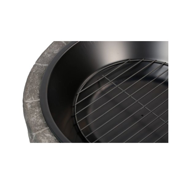 Eldstad med grillfunktion & gnistskydd | Ø89 cm | Eldfat för trädgård & uteplats | Bergslågan Eldstad med grillfunktion & gnistskydd | Ø89 cm | Eldfat för trädgård & uteplats | Bergslågan