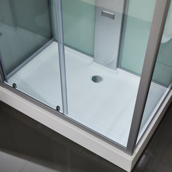 Stor duschkabin med massagesystem, bluetooth, högtalare och belysning Stor duschkabin med massagesystem, bluetooth, högtalare och belysning