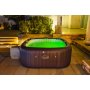 Bestway Maldives HydroJet PRO | Uppblsbart spabad 201x201x80 cm | 7 personer, LED-belysning & HydroJet massage