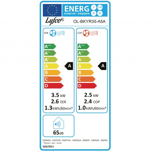 Portabel AC för 50m² - 3510W med värmefunktion Portabel AC för 50m² - 3510W med värmefunktion