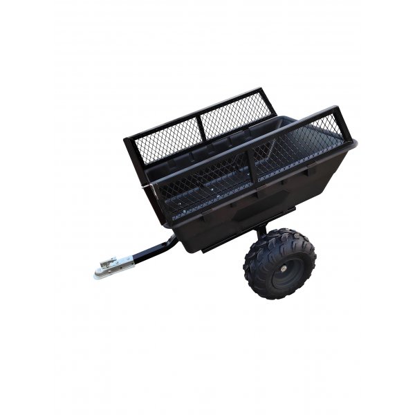 Robust ATV-Vagn med mesh | 700KG Lastkapacitet & terränghjul | Svart Robust ATV-Vagn med mesh | 700KG Lastkapacitet & terränghjul | Svart