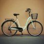 Damcykel 28\\\" | 6 vxlar | Cykelkorg | Shopper - Pistasch