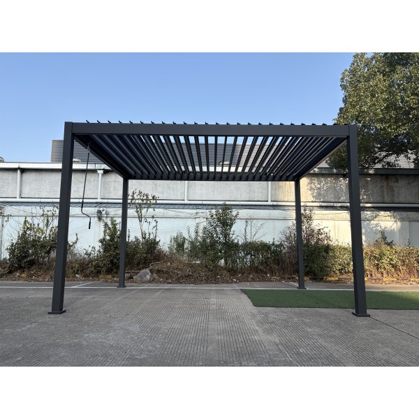 Pergola 4x3 | 100% Aluminium | Gr� pergola f�r uteplats & tr�dg�rd