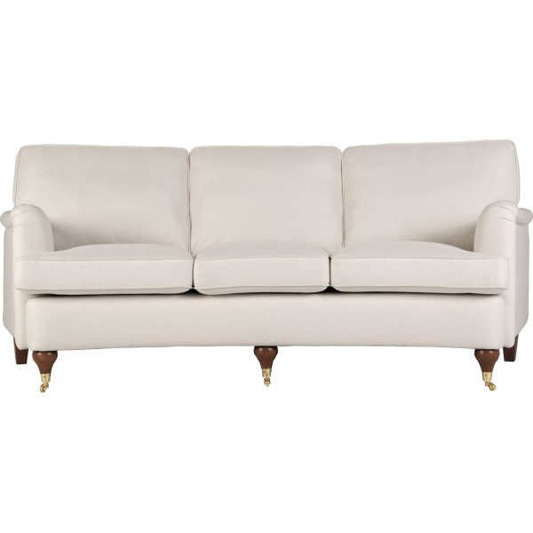 Howardsoffa 3-sits | Sv�ngd design, kallskum & avtagbar kl�dsel | Beige