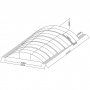 Pooltak 5x10m med sidodrr | Skjutbart - Aluminium
