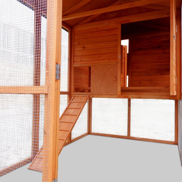 Hönshus med hönsgård | Lättstädat | Färdig byggsats | 1,9x1,7x1,6m Hönshus med hönsgård | Lättstädat | Färdig byggsats | 1,9x1,7x1,6m