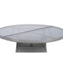 Runt utematbord med h�rdat glas | �150 cm | Tyl�sand gr�