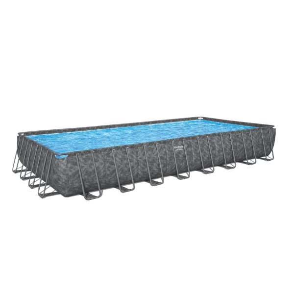 Bestway pool ovan mark 9,56x4,88m – 132cm djup | APX 365™ Rektangulär Stålpool (561KJ) Bestway pool ovan mark 9,56x4,88m – 132cm djup | APX 365™ Rektangulär Stålpool (561KJ)
