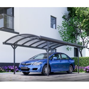 Carport 15 m² | 505 x 303 cm | Singelbilsparkering | Modern & elegant skyddslösning Carport 15 m² | 505 x 303 cm | Singelbilsparkering | Modern & elegant skyddslösning