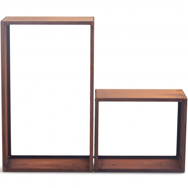 Vedhylla 3mm cortenstål | Rektangulär Vedhylla 3mm cortenstål | Rektangulär