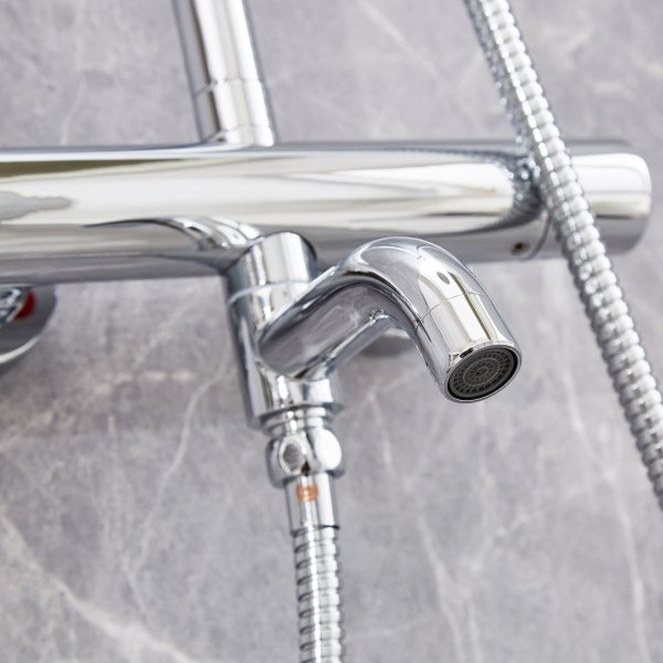 Takduschset med badkarsblandare | Brusa 2.0 - Krom - FYNDVARA