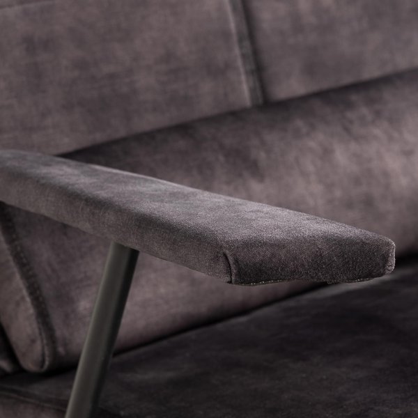 Fåtölj i brun sammet | Versoix Fåtölj i brun sammet | Versoix