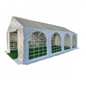 Premium partyt�lt 4x8 m | Galvaniserad st�l st�llning | Vit