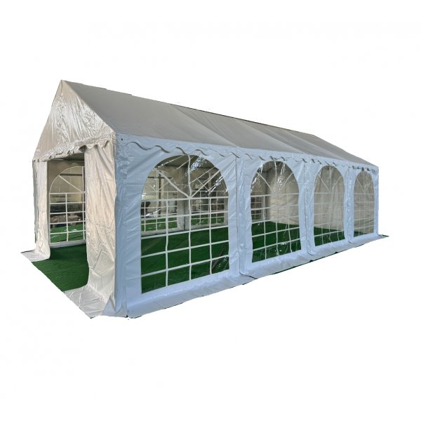 Premium partyt�lt 4x8 m | Galvaniserad st�l st�llning | Vit