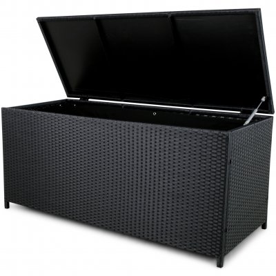 Dynbox i konstrotting till utemöbler | 420L | Svart