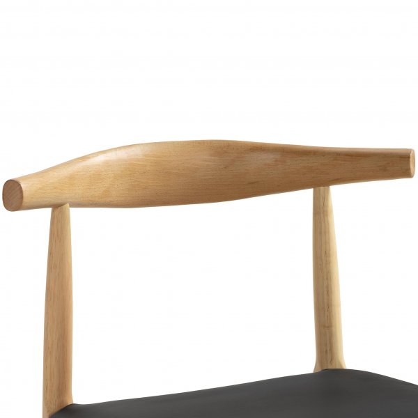 Matstol i robust trä/PU-läder | 2-pack | Gillstad Matstol i robust trä/PU-läder | 2-pack | Gillstad