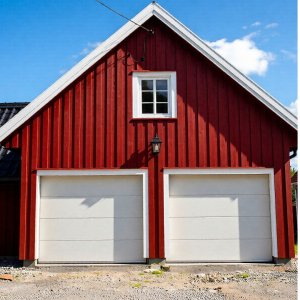 Garageport Takskjutport med fj�rrstyrning | 2,5m bred