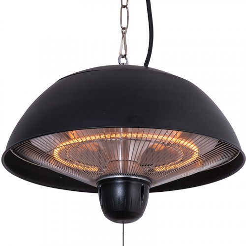 Hängande terrassvärmare | 1500W | Svart
