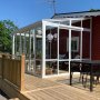 Uterum 10,7m� | S�kerhetsglas och kanalplast | Aluminiumstomme | Vit