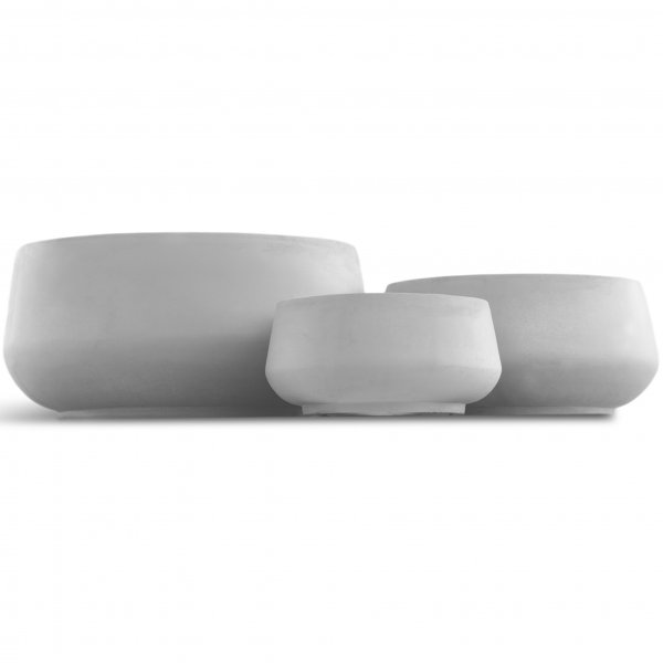 Fiberarmerade utekrukor | 3-pack | Ljusgr