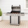 Gasolgrill premium i rostfritt stl | 5 gasolbrnnare | 1st IR-brnnare | Dallas