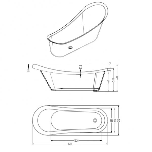 Badkar med tassar | Fristående | Lyxig design Badkar med tassar | Fristående | Lyxig design