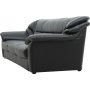 3-sitssoffa Svart | Konstl�der & eukalyptustr� | Dominic